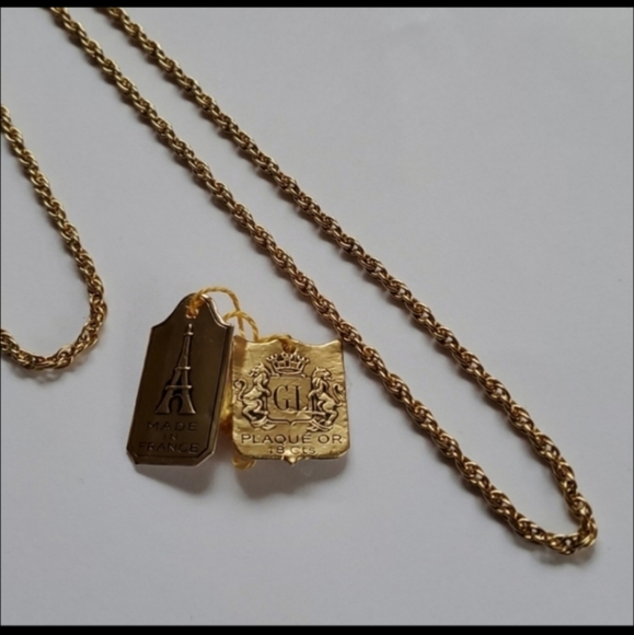 Gold Rope Chain Necklace - Picture 2 of 3